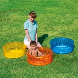 PISCINE RONDE FOND GONFLABLE 64CM JAUNE