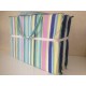 MATELAS DE PLAGE POLYCOTON RAYE VIOLET CLAIR